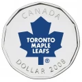 2008 Canadian Toronto Maple Leafs Hockey Coin Puck