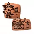 2010 Canada Vancouver Olympic Winter Games Emblems & Mascots 3-Coin, Stamps & Bronze Pin Set