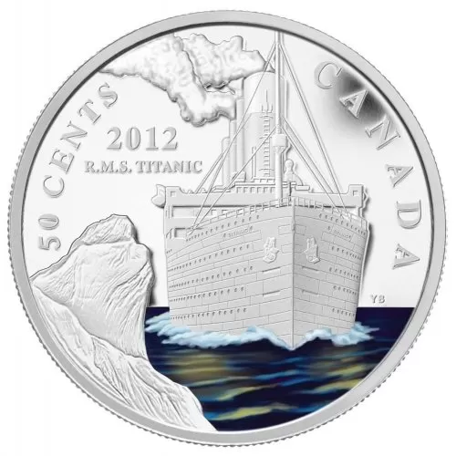 2012 Canadian 50-Cent RMS Titanic Silver-plated Coin