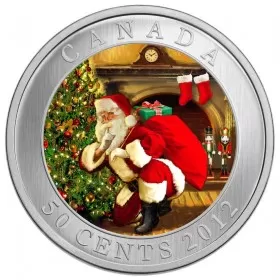 2012 Canadian 50-Cent Santa's Magical Visit Holiday Lenticular Coin