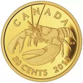 2015 Canadian 50-Cent Lobster - 1/25 oz Pure Gold Coin