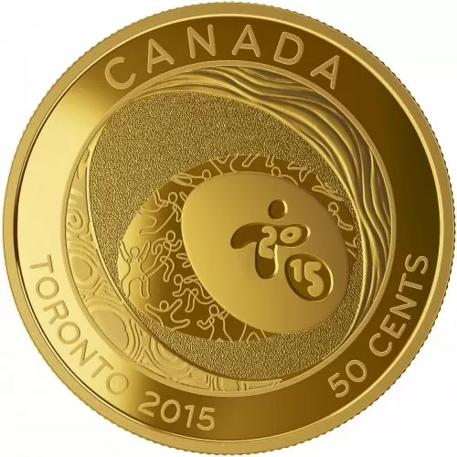 2015 Canadian 50-Cent Pan Am and Parapan Am Games: Celebrating Excellence - Gold-plated Coin
