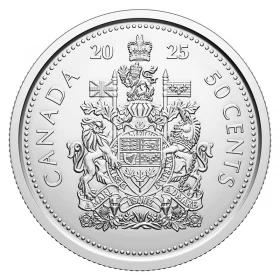 2025 Canada 50-Cent Coat of Arms/King Charles III Half Dollar Coin (Brilliant Uncirculated)