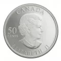 2004 Canadian 50-Cent Clouded Sulphur Butterfly Sterling Silver & Gold-plated Coin