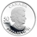 2006 Canadian 50-Cent Silvery Blue Butterfly Sterling Silver Hologram Coin