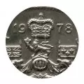 1978 SQUARE JEWELS Canadian 50-Cent Coat of Arms Half Dollar Coin (Uncirculated)