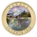2010 Canadian 50-Cent Dinosaur Exhibit: Albertosaurus 3D Lenticular Coloured Coin + 6 Trading Cards