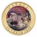 2010 Canadian 50-Cent Dinosaur Exhibit: Daspletosaurus Torosus 3D Lenticular Coloured Coin + 6 Trading Cards