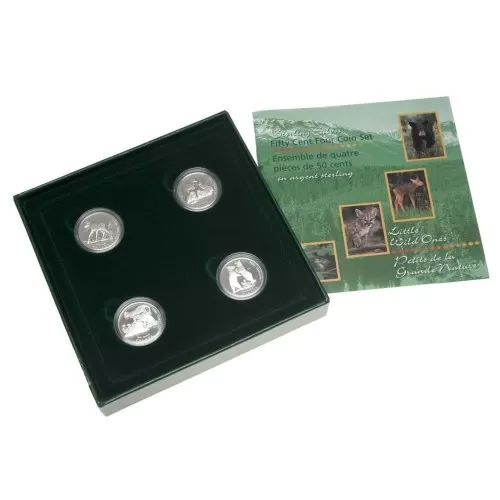 1996 Canadian 50-Cent Discovering Nature: Little Wild Ones Proof Silver 4-Coin