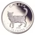 1999 Canadian 50 Cent Cats of Canada Proof Silver 4-Coin Set