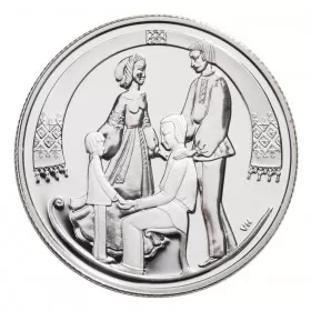 2001 Canada Sterling Silver 50 Cent Coin - Folklore & Legends: The Sled