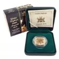 2003 Canadian 50-Cent Golden Daffodil Sterling Silver Gold-plated Coin-case is not 100%