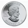 2004 Canadian 50-Cent Golden Easter Lily Sterling Silver Gold-plated Coin - Case is not 100%