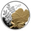 2005 Canadian 50-Cent Golden Rose Sterling Silver Gold-plated Coin - No Beauty Box - Coin in Capsule and COA Only
