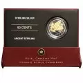 2006 Canadian 50-Cent Golden Daisy Sterling Silver Gold-plated Coin