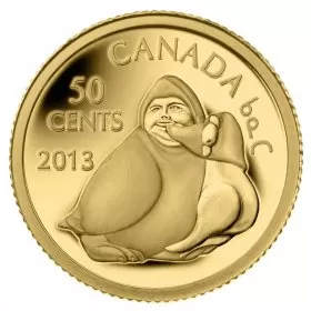 2013 Canadian 50-Cent Owl Shaman Holding Goose - 1/25 oz Pure Gold Coin