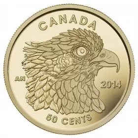 2014 Canadian 50-Cent Osprey - 1/25 oz Pure Gold Coin-no outside box