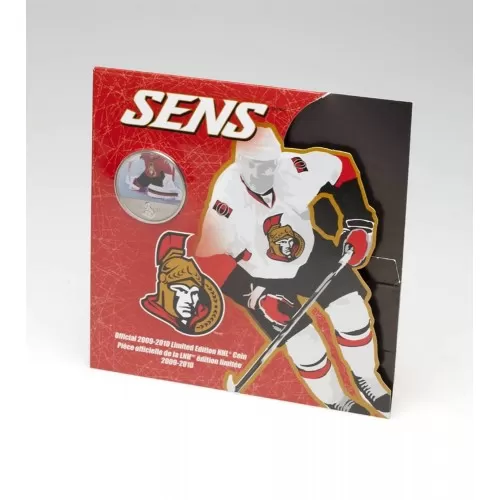 2009-2010 Canada NHL® On-Ice 50 Cent Coin - Ottawa Senators