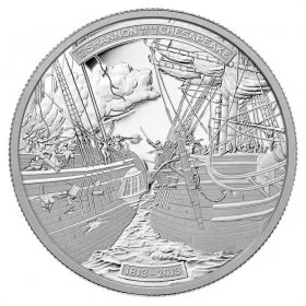 2013 Canadian $50 HMS Shannon & USS Chesapeake - 5 oz Fine Silver Coin