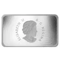 2015 Canadian $50 50th Anniversary of the Canadian Flag - 1.5 oz Fine Silver Coloured Rectangular Coin
