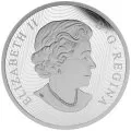 2015 Canadian $50 Lustrous Maple Leaves - 5 oz Fine Silver Hologram Coin