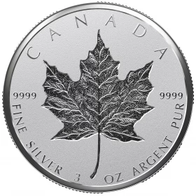 2018 Canadian $50 30th Anniversary of the SML - 3 oz Pure Silver Coin-minor rim toning