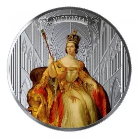 2019 Canadian $50 Birth of Queen Victoria 200th Anniv 5 oz Silver Coloured Coin