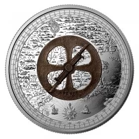 2021 Canadian $50 Lost Then Found: Champlain and the Astrolabe 5 oz Fine Silver Coin