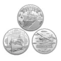 2021 Canadian $50 The First 100 Years of Confederation 5 oz Fine Silver 3-Coin Set