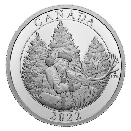 2022 Canadian $50 The Magic of the Season - Fine Silver Coin (Glow-in-the-Dark)