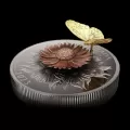 2023 Canadian $50 The Monarch and the Bloom - 5 oz Fine Silver Moveable Coin-missing cardboard inserts inside box