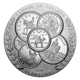 2023 Canadian $50 Curated Coin Collection: RCMP 150 Years 5 oz Pure Silver Coin