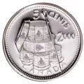 2000 Canadian 5-Cent Les Voltigeurs de Quebec First French-Canadian Regiment Silver Coin - No Box