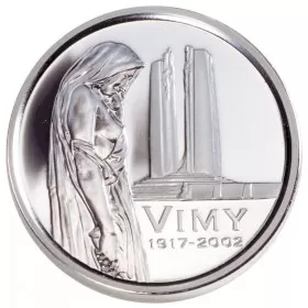 2002 (1917-) Canadian 5-Cent Battle of Vimy Ridge 85th Anniv Proof Silver Coin-no outside sleeve