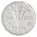 2004 (1944-) Canadian 5-Cent D-Day Landing 60th Anniv Sterling Silver Coin & Medallion Gift Set