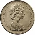 1970 Canadian 5-Cent Beaver Nickel Coin (Brilliant Uncirculated)