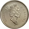 2001-P Canadian 5-Cent Beaver Nickel Coin (Brilliant Uncirculated)