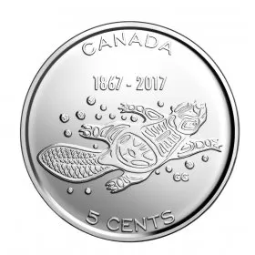 2017 (1867-) Canadian 5-Cent Living Traditions 150th Anniv Nickel Coin (Brilliant Uncirculated)