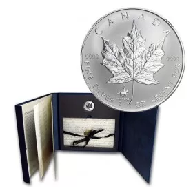 1998 (1873-) Canadian RCMP 125th Anniversary Collector Silver Maple Leaf Privy Coin & Stamp Set