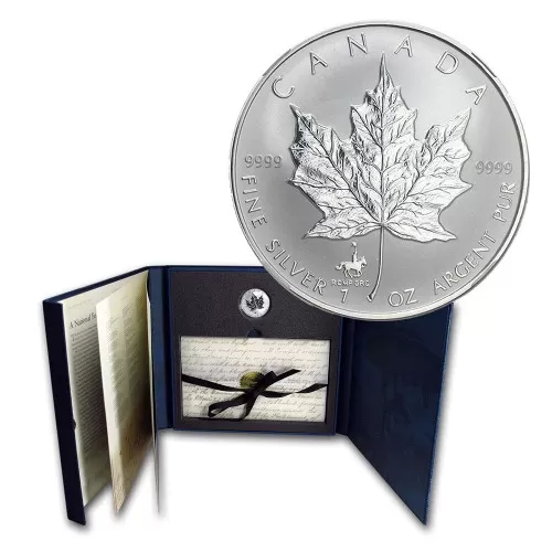 1998 (1873-) Canadian RCMP 125th Anniversary Collector Silver Maple Leaf Privy Coin & Stamp Set