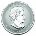 2004 Canadian $5 Silver Maple Leaf with D-Day Privy - 1 oz Fine Silver Coin-no outside box 