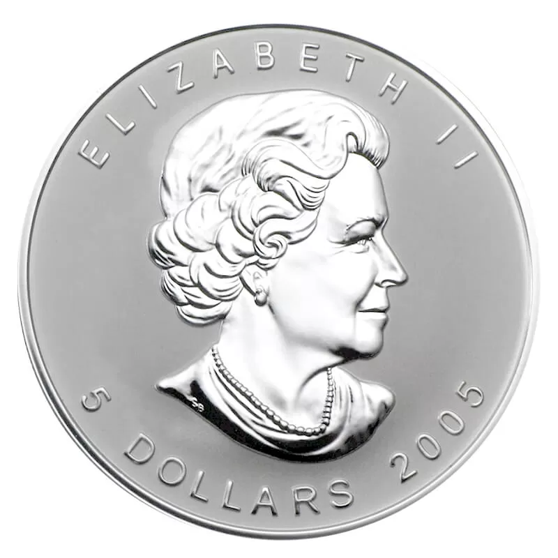 2005 Canadian $5 Silver Maple Leaf with Netherlands Liberation