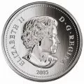 2005 (1945-) Canadian $5 60th Anniversary of the End of World War II - 1 oz Fine Silver Coin