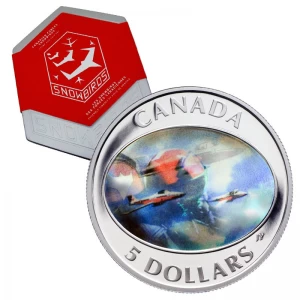 2006 Canadian Forces $5 Snowbirds Double Hologram Silver Coin & Stamp Set