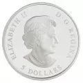 2006 Canadian $5 Pink Ribbon/Breast Cancer Awareness Enamel-Effect Silver Coin