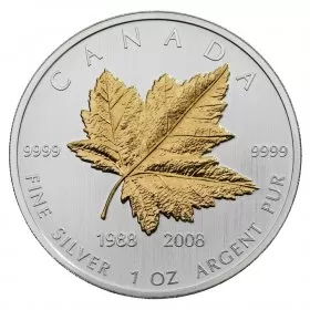 2008 Canada Fine Silver $5 Coin - 20th Anniversary of the Silver Maple Leaf Coin