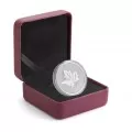 2010 Canada Fine Silver $5 Coin - Piedfort Maple Leaf - Lightly Tarnished