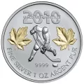 2010 Canadian $5 Vancouver Olympics Silver Maple Leaf Bullion 3-Coin Set