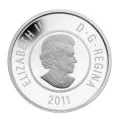 2011 Canadian $5 Hunter's Moon Sterling Silver & Niobium Coin