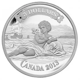 2013 Canada Fine Silver $5 Coin - Canadian Bank Note Series: Canadian Bank of Commerce Bank Note Design